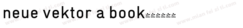 neue vektor a book字体转换